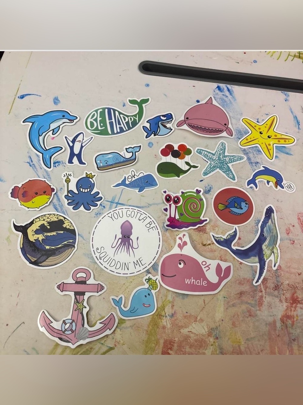 Ocean themed stickers set of 20
